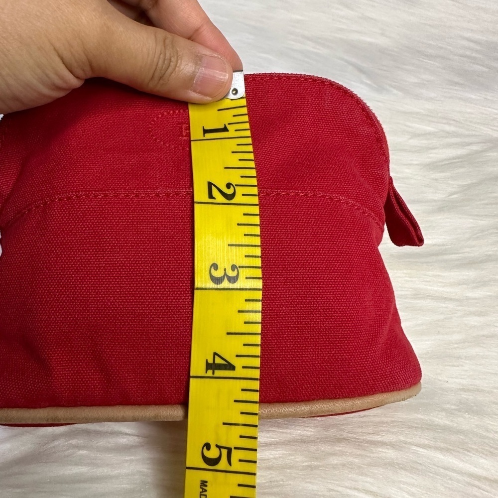 HERMES mini bolide pouch in red - Picture 15 of 17